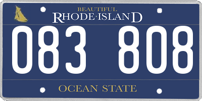 RI license plate 083808