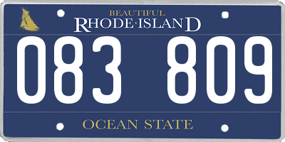 RI license plate 083809