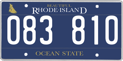 RI license plate 083810