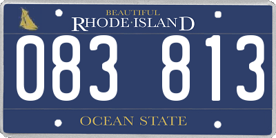 RI license plate 083813