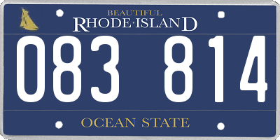 RI license plate 083814