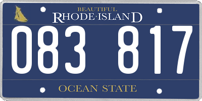 RI license plate 083817