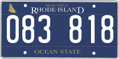 RI license plate 083818