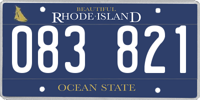 RI license plate 083821