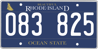 RI license plate 083825