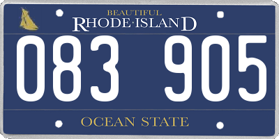 RI license plate 083905