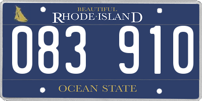 RI license plate 083910