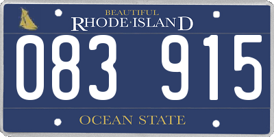 RI license plate 083915