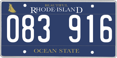 RI license plate 083916