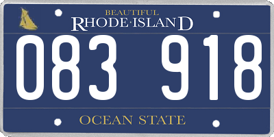 RI license plate 083918