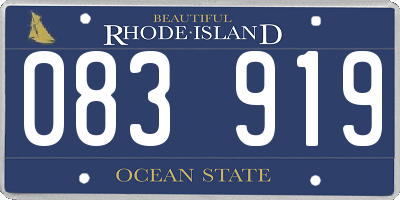 RI license plate 083919