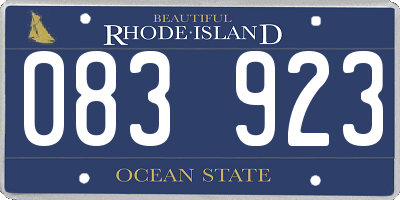 RI license plate 083923