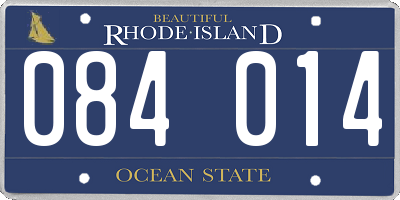 RI license plate 084014