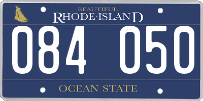 RI license plate 084050