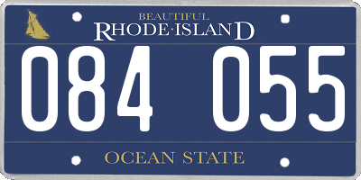 RI license plate 084055