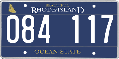 RI license plate 084117