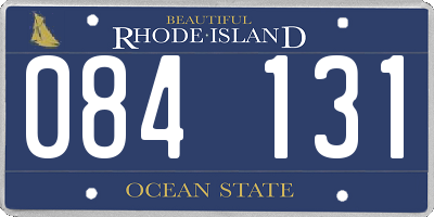 RI license plate 084131