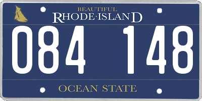 RI license plate 084148