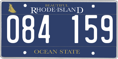 RI license plate 084159