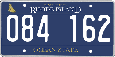 RI license plate 084162