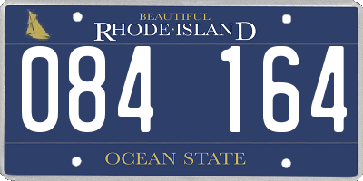 RI license plate 084164