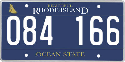 RI license plate 084166