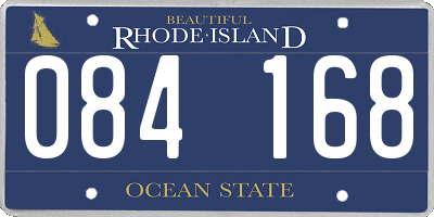 RI license plate 084168