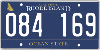 RI license plate 084169