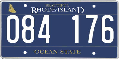 RI license plate 084176