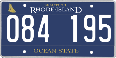 RI license plate 084195