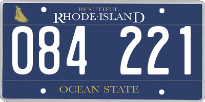 RI license plate 084221