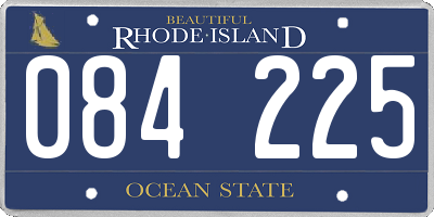 RI license plate 084225