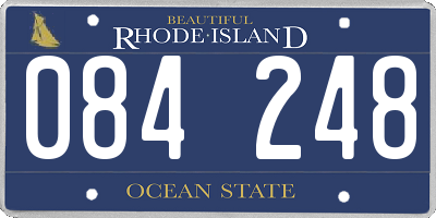 RI license plate 084248