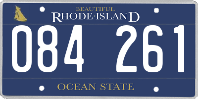 RI license plate 084261