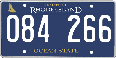 RI license plate 084266