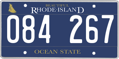 RI license plate 084267