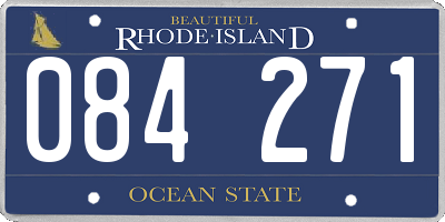 RI license plate 084271