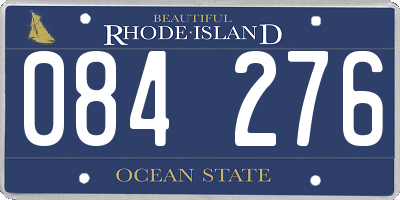 RI license plate 084276