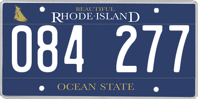 RI license plate 084277