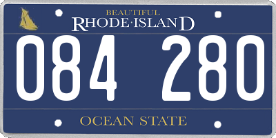 RI license plate 084280