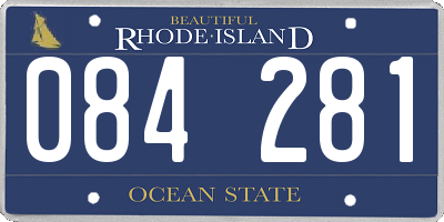 RI license plate 084281