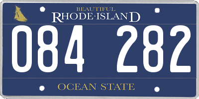 RI license plate 084282