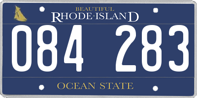 RI license plate 084283