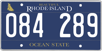 RI license plate 084289