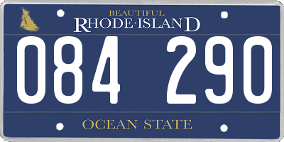 RI license plate 084290
