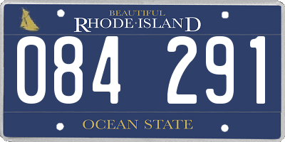 RI license plate 084291