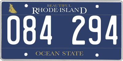 RI license plate 084294