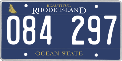 RI license plate 084297