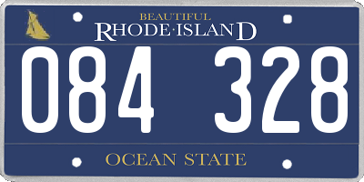 RI license plate 084328