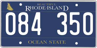 RI license plate 084350